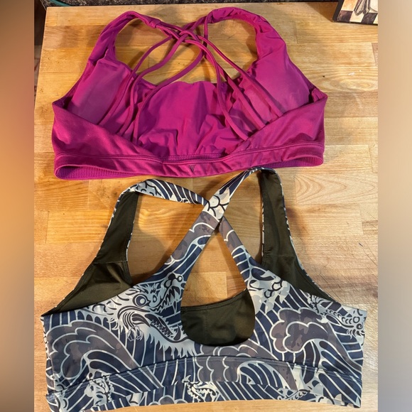 2 Sport Bras. Both are push up style & very accentuating. They no longer fit. - Picture 2 of 2